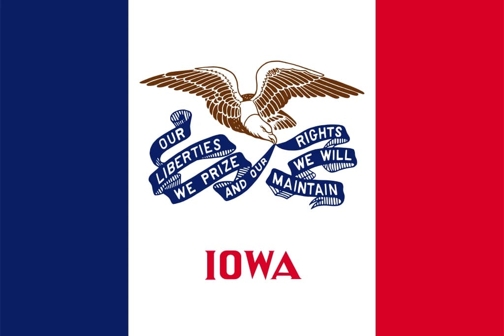 Iowa state flag